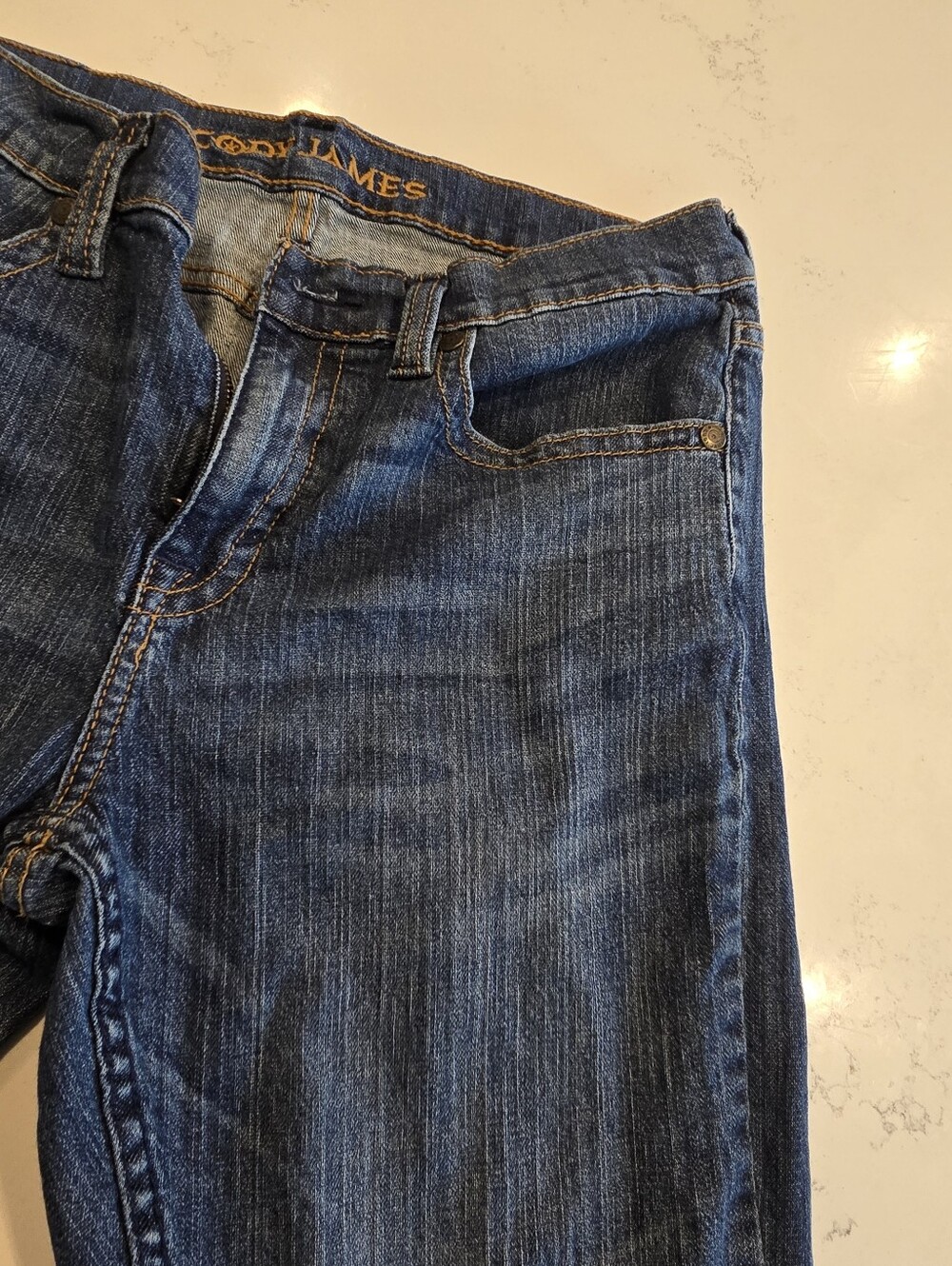 Cody James Medium Wash Straight Leg Cotton Blend Casual Blue Jeans Mens 32 X32 - Picture 14 of 14